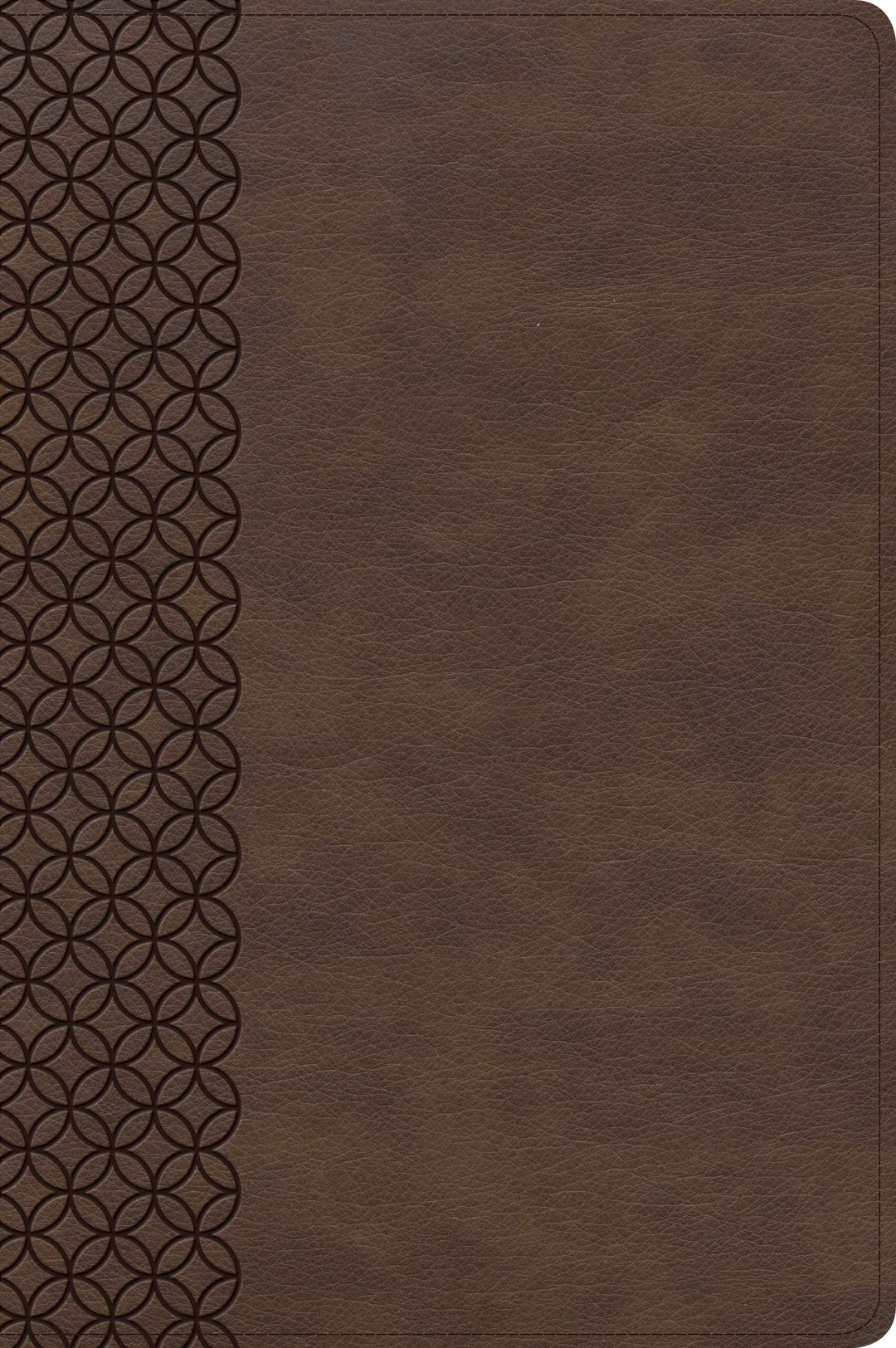 CSB Giant Print Center-Column Reference Bible, Brown Leather - Re-vived