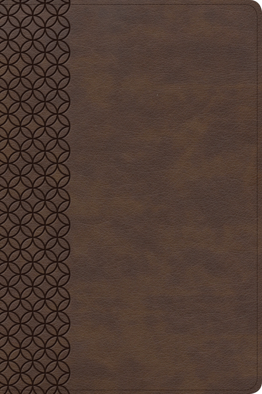 CSB Giant Print Center-Column Reference Bible, Brown Leather - Re-vived