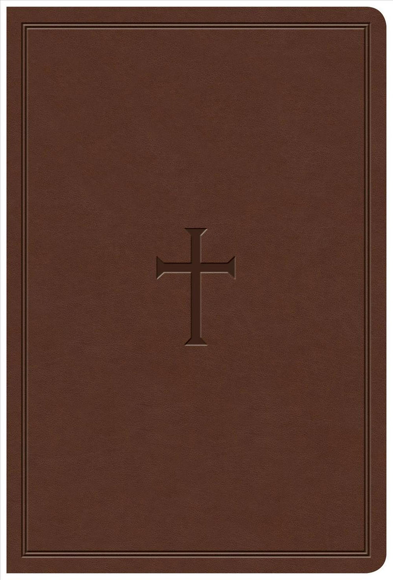 KJV Giant Print Reference Bible, Brown LeatherTouch, Indexed