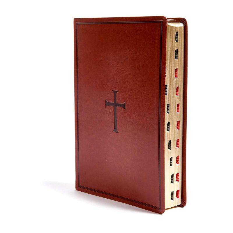 KJV Super Giant Print Reference Bible, Brown LeatherTouch, I