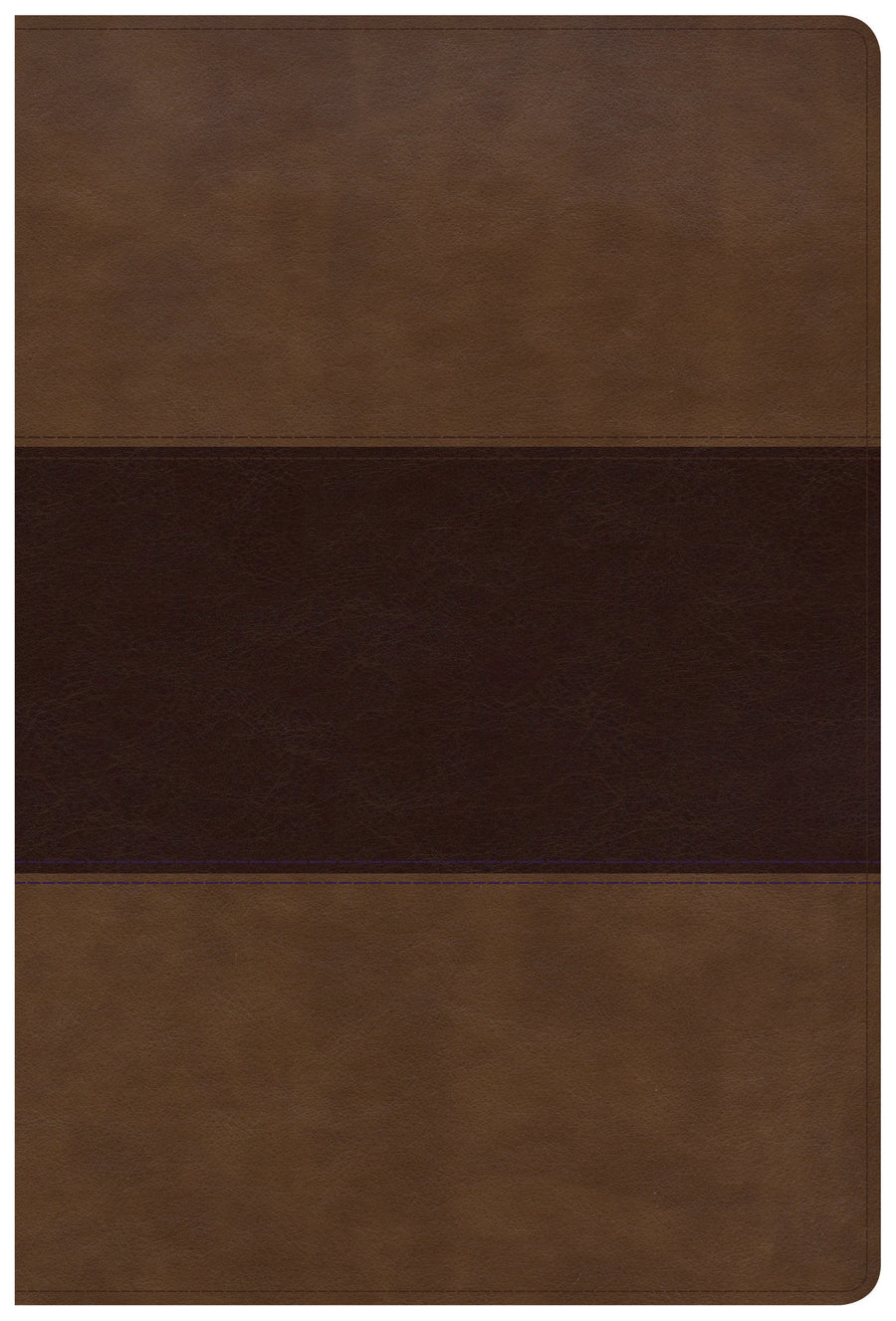 KJV Giant Print Reference Bible, Saddle Brown LeatherTouch, - Re-vived
