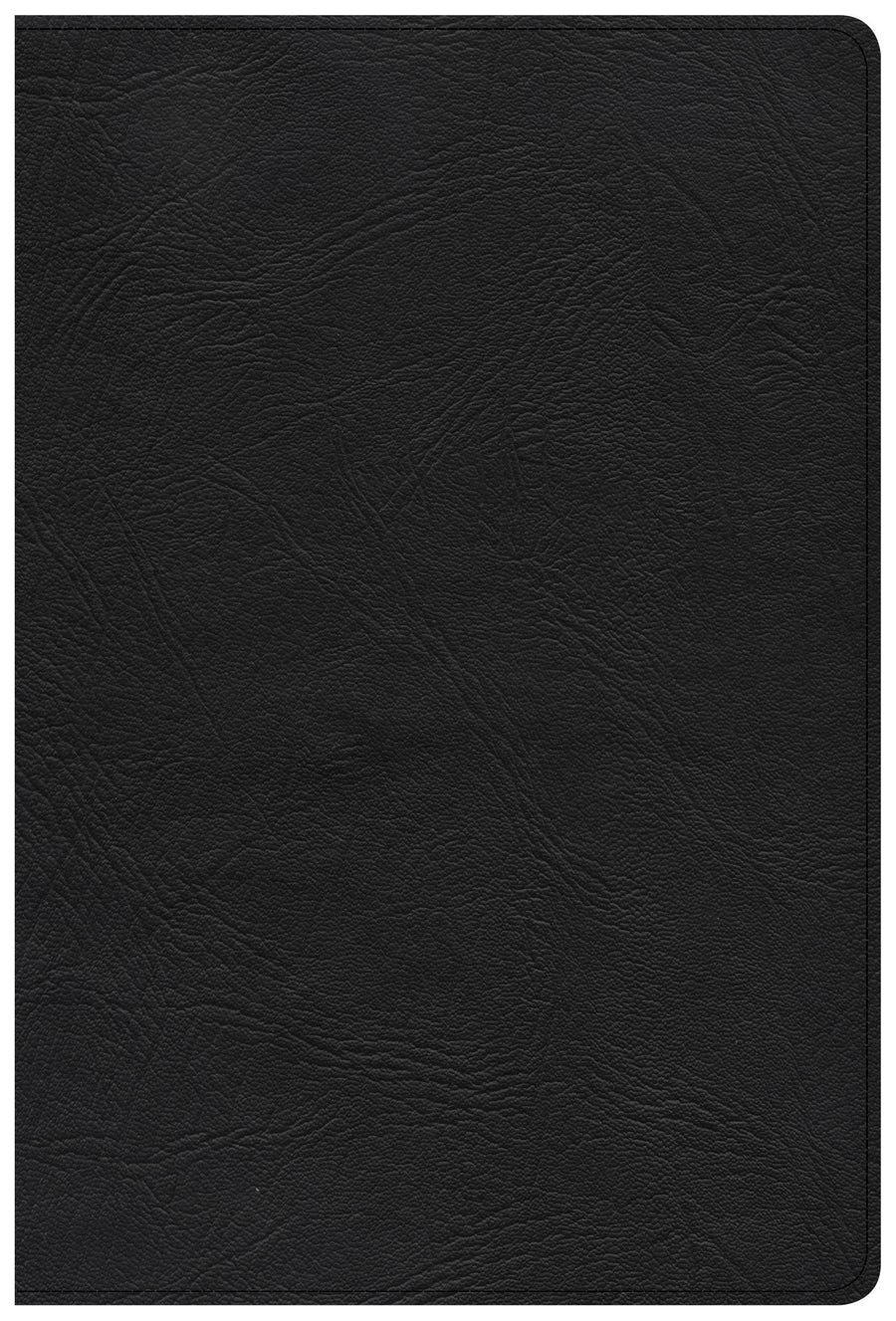 KJV Giant Print Reference Bible, Black Genuine Leather - Re-vived