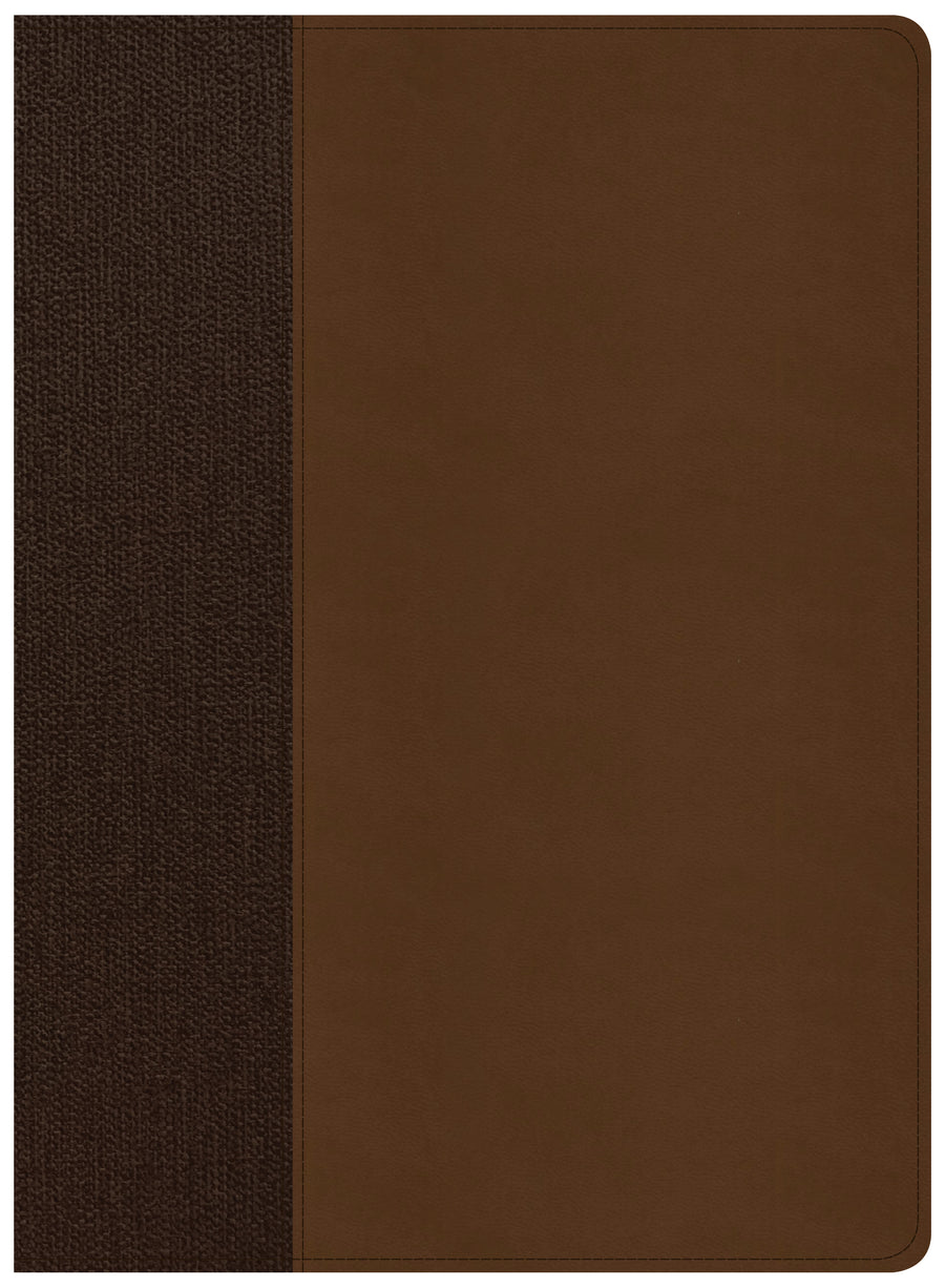 CSB Life Essentials Study Bible, Brown LeatherTouch, Indexed - Re-vived