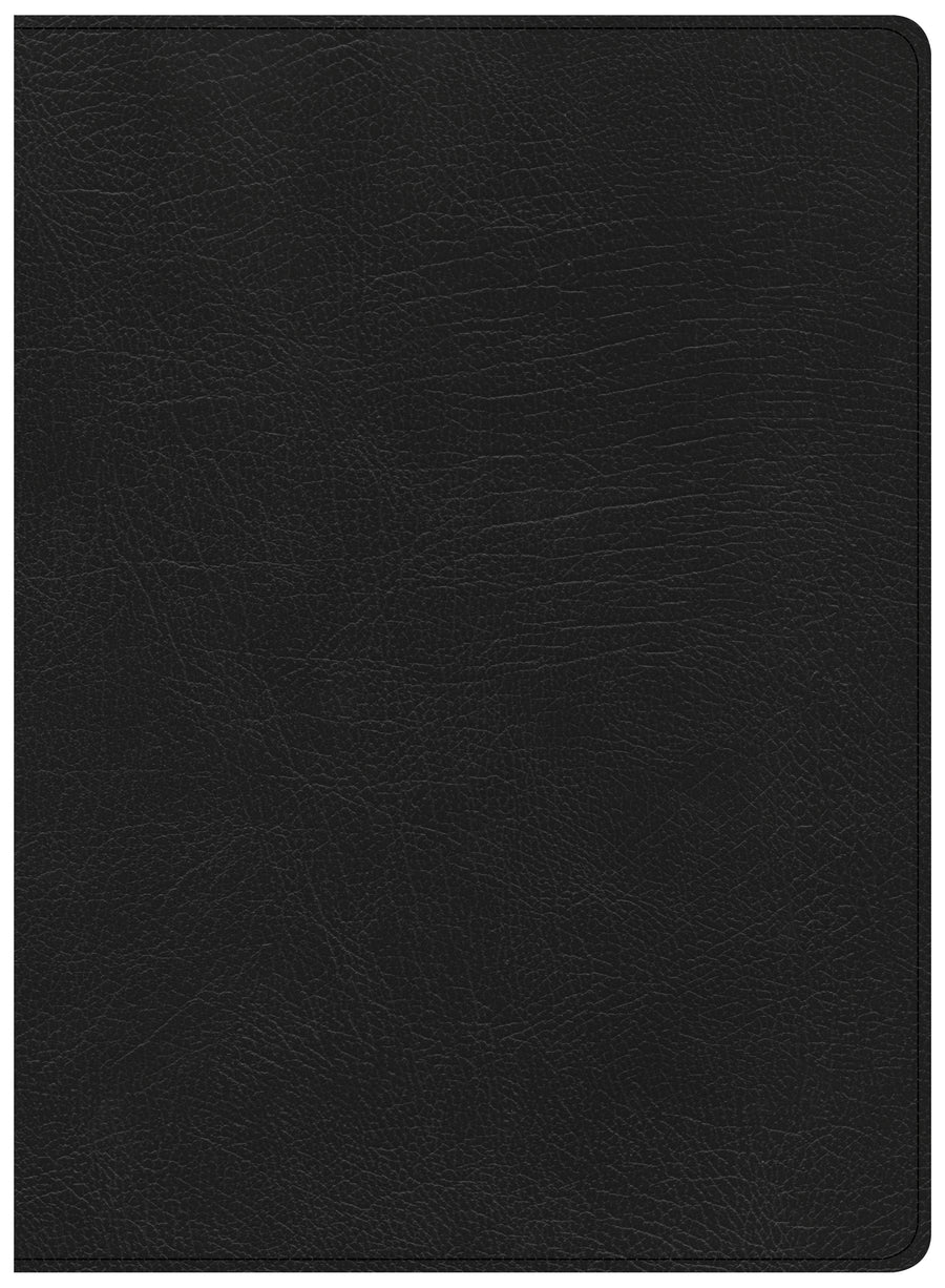 CSB Life Essentials Study Bible, Black Genuine Leather, Inde - Re-vived