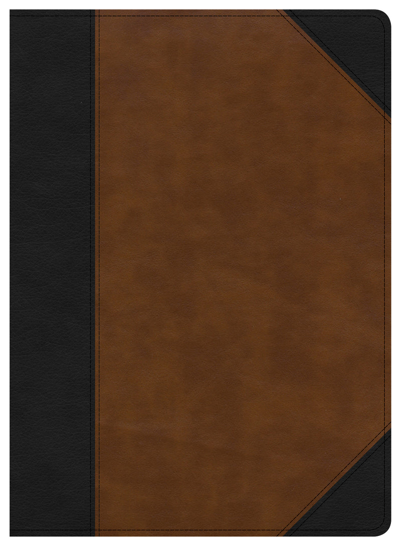 CSB Study Bible, Black/Tan LeatherTouch, Indexed