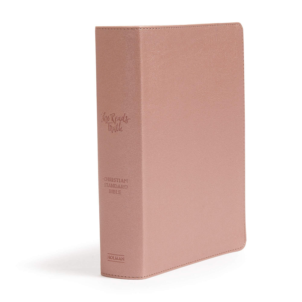 CSB She Reads Truth Bible, Rose Gold LeatherTouch - Re-vived