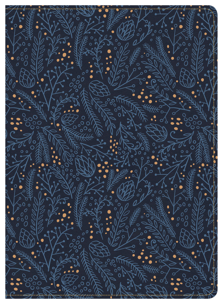 CSB Study Bible, Navy LeatherTouch - Re-vived
