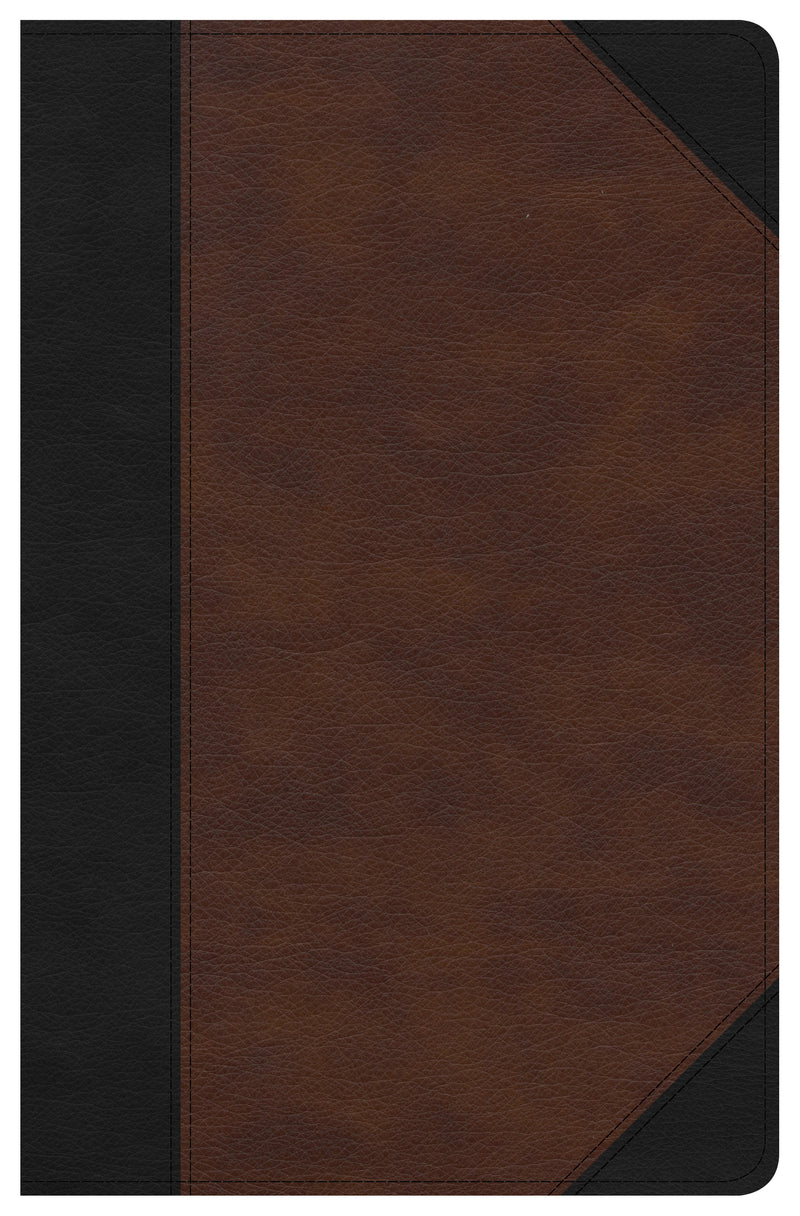 CSB Ultrathin Reference Bible, Black/Tan, Deluxe Edition