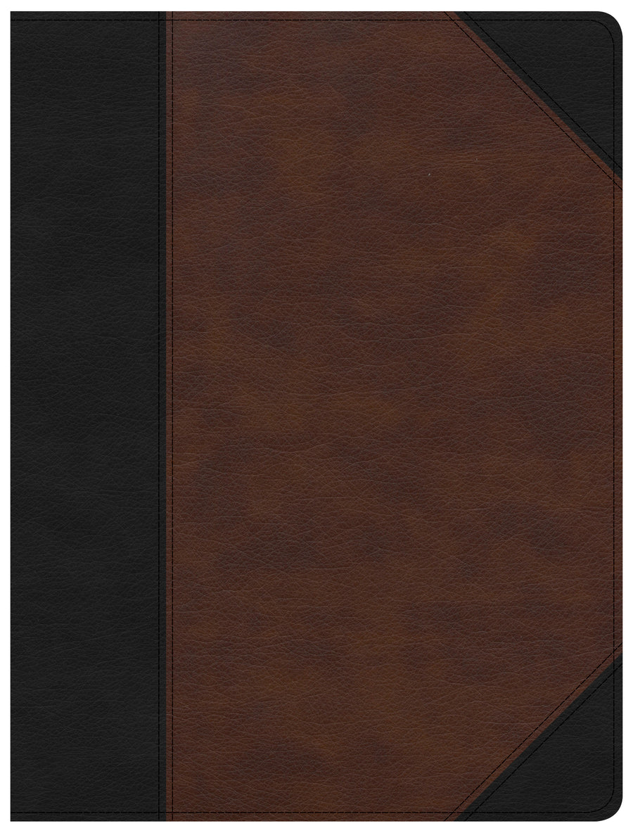 CSB Tony Evans Study Bible, Black/Brown LeatherTouch, Indexe - Re-vived