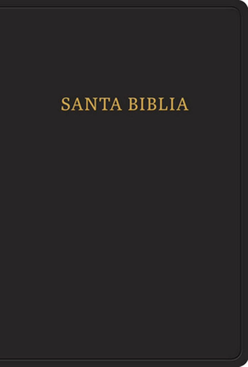 RVR 1960 Biblia letra gigante, negro imitacin piel con ndi - Re-vived