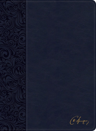 CSB Spurgeon Study Bible, Navy LeatherTouch - Re-vived