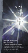 KJV Share Jesus Without Fear Personal Evangelism New Testament Black Bonded Leather - N/A - Re-vived.com