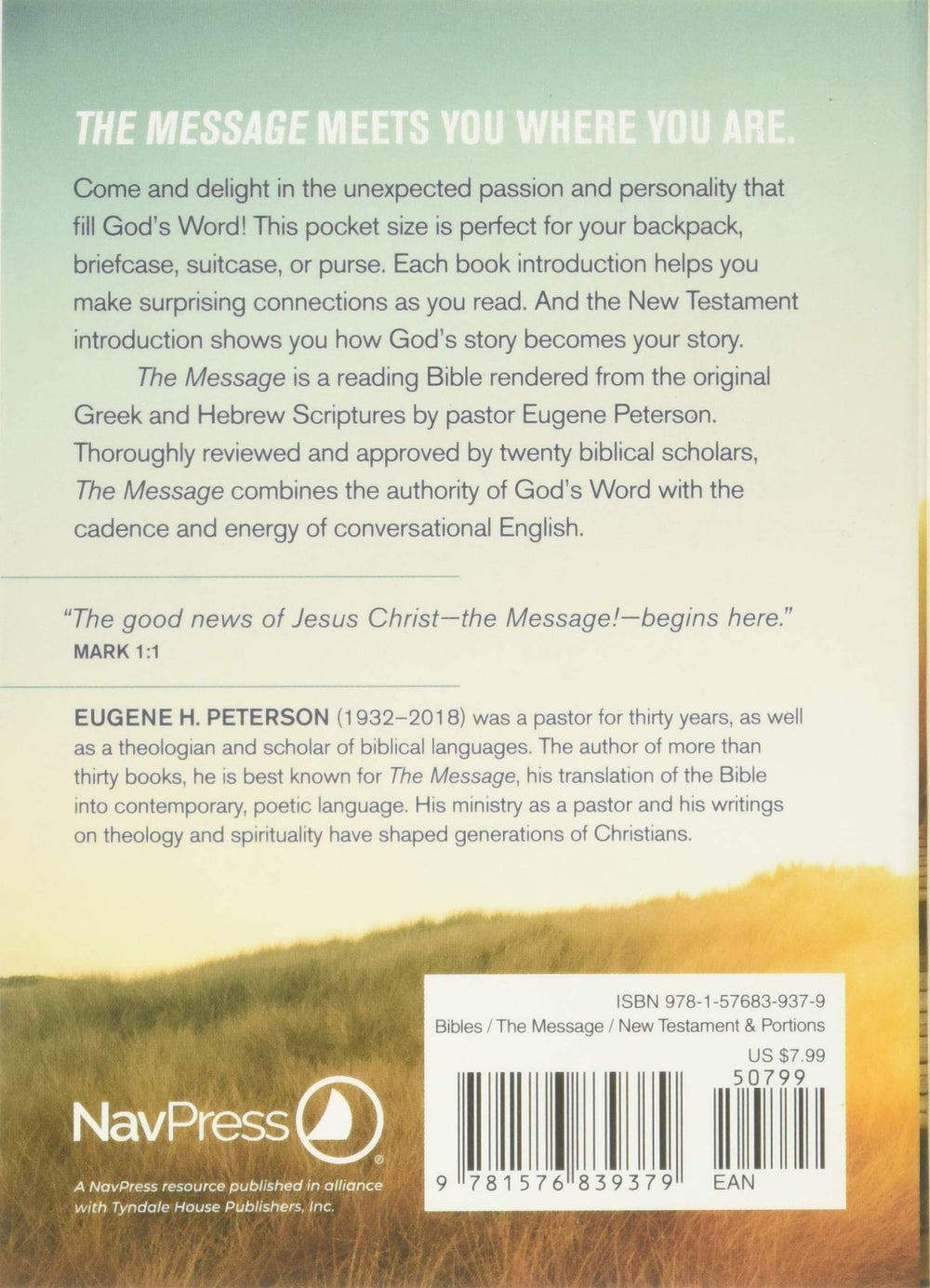 The Message New Testament With Psalms And Proverbs - Re-vived