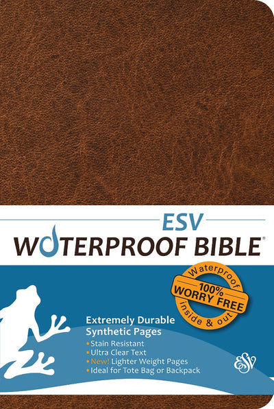 ESV Waterproof Bible, Brown - Re-vived