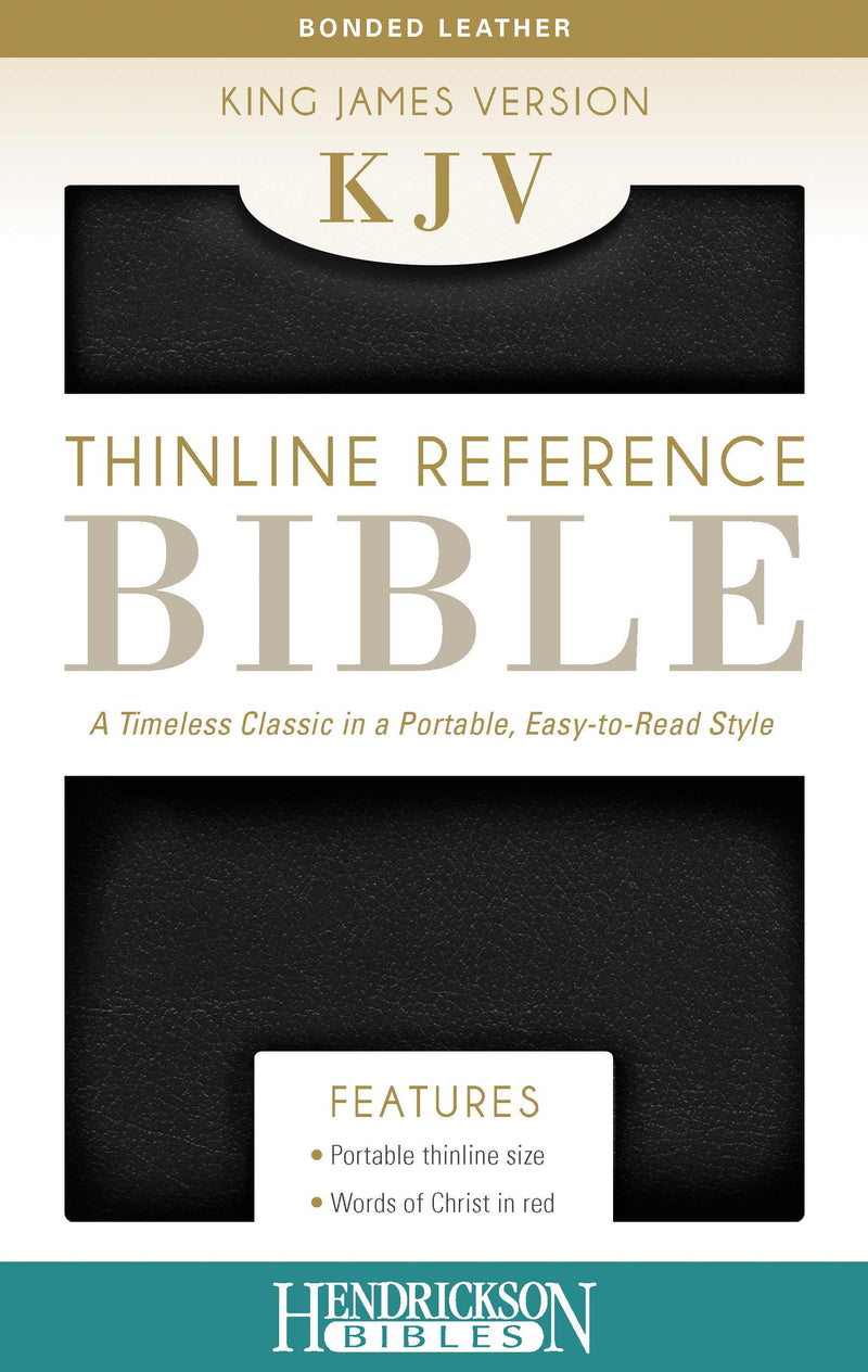 KJV Thinline Reference Bible, Black - Re-vived