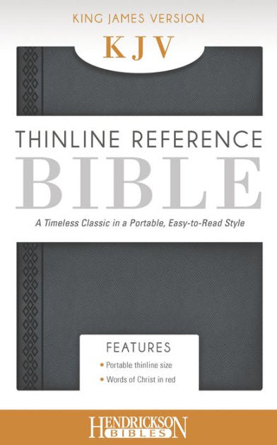 KJV Thinline Reference Bible, Grey