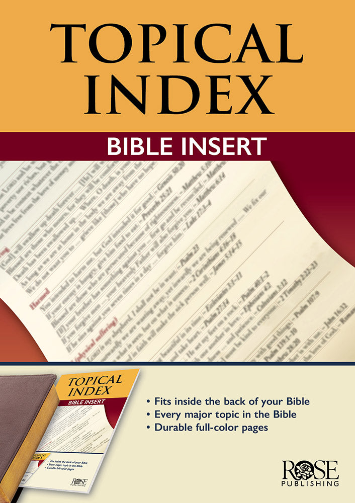 Topical IndexBible Insert - Re-vived