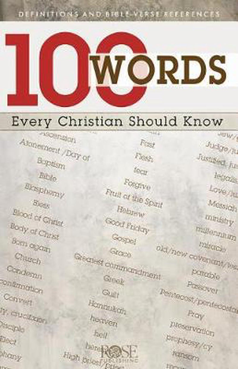 100 Words Every Christian Should Know (Pack of 5)