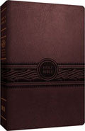 MEV Personal Size Large Print Reference Bible Cherry Brown Imitation Leather - N/A - Re-vived.com