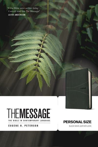 The Message: Personal Size, Leather-look, Black - Re-vived