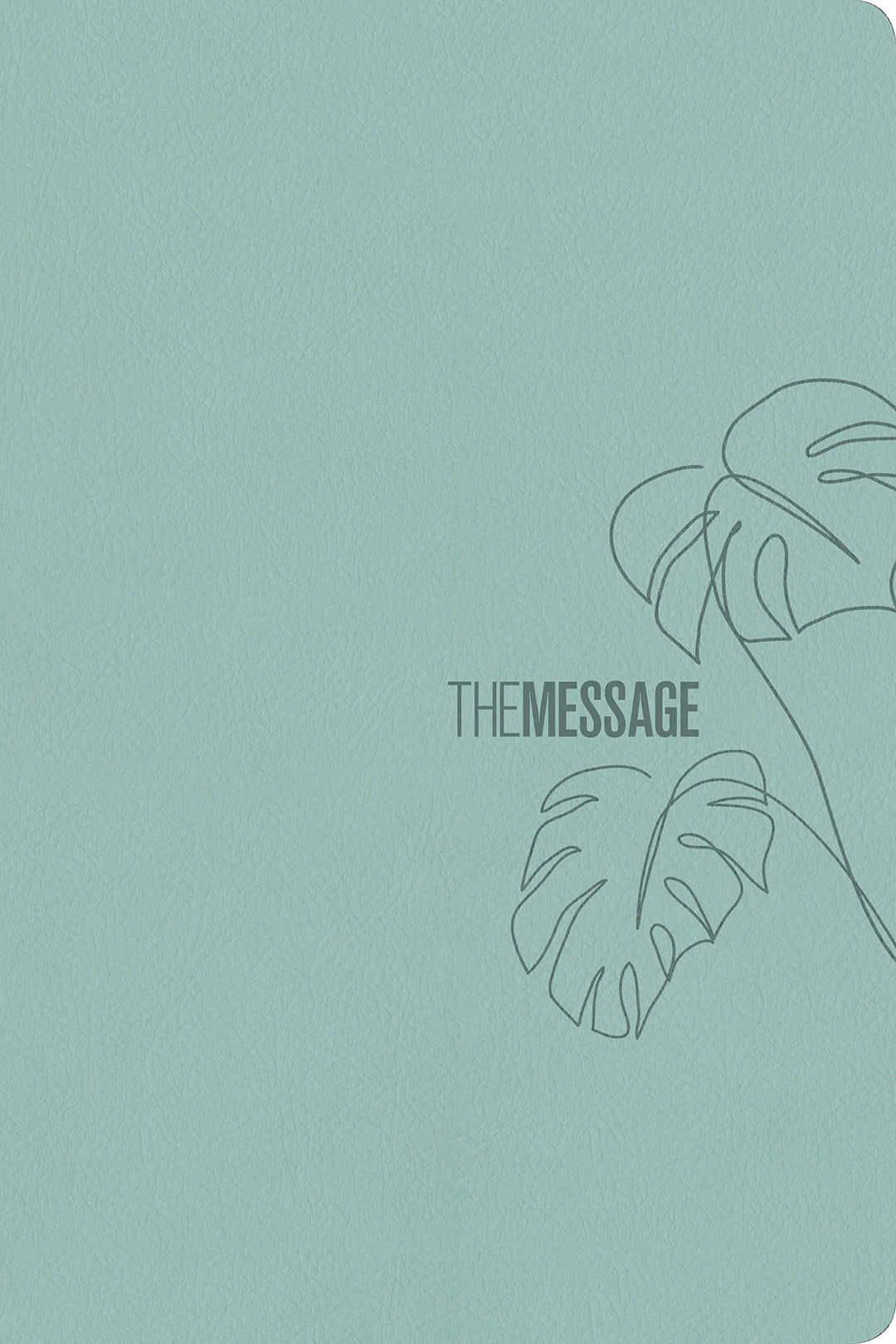 Message Deluxe Gift Bible, Large Print, Teal - Re-vived