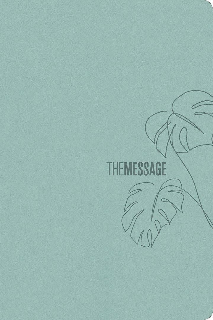 Message Deluxe Gift Bible, Large Print, Teal - Re-vived