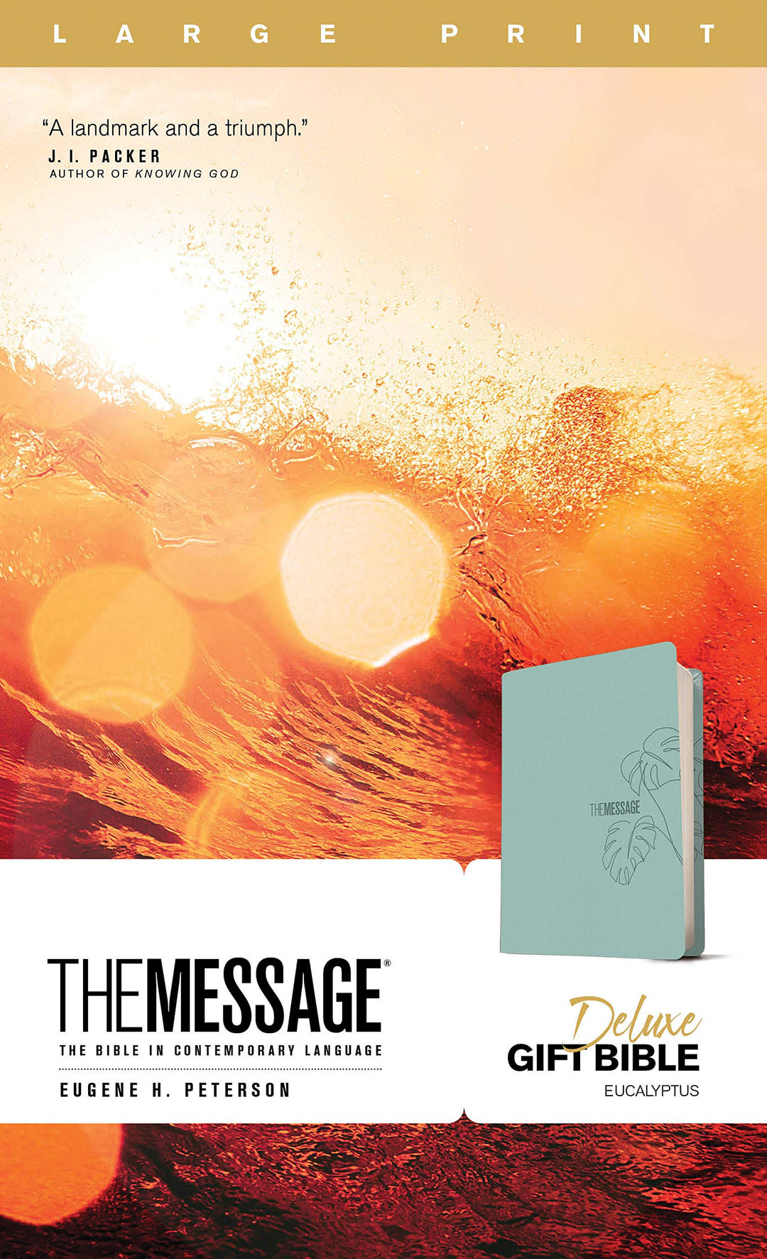 Message Deluxe Gift Bible, Large Print, Teal - Re-vived