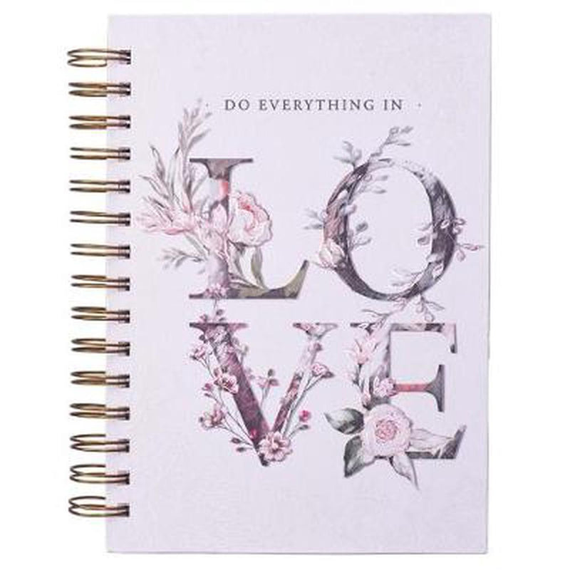 Do Everything in Love Large Wirebound Journal