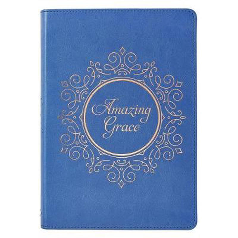 Amazing Grace Blue Faux Leather Classic Journal