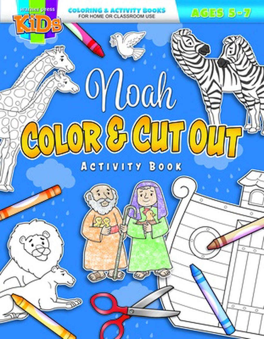 Noah Color and Cut Out Activity Book - Re-vived