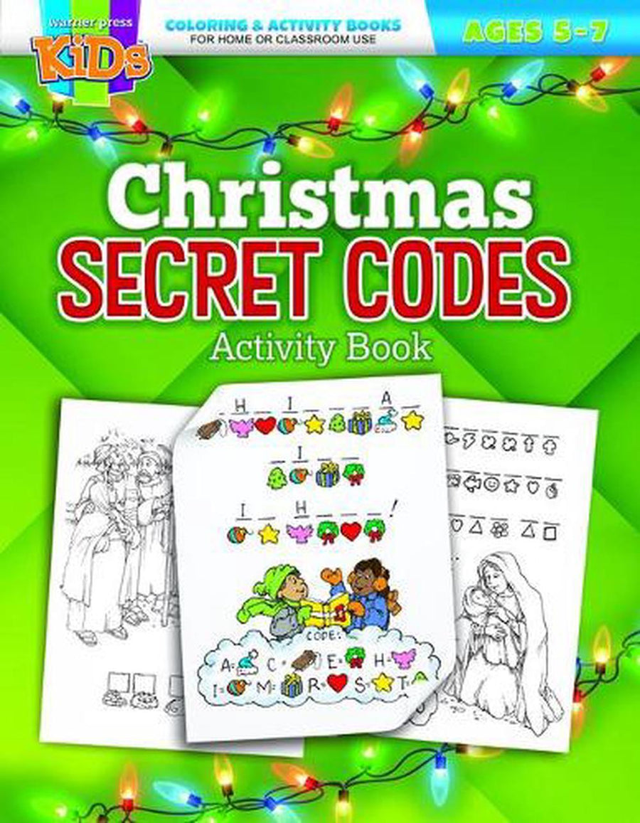 Christmas Secret Codes Coloring Activity Book - Re-vived