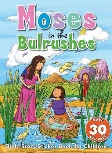 Bible Story Sticker Book for Children Moses in the Bulrushes - Re-vived