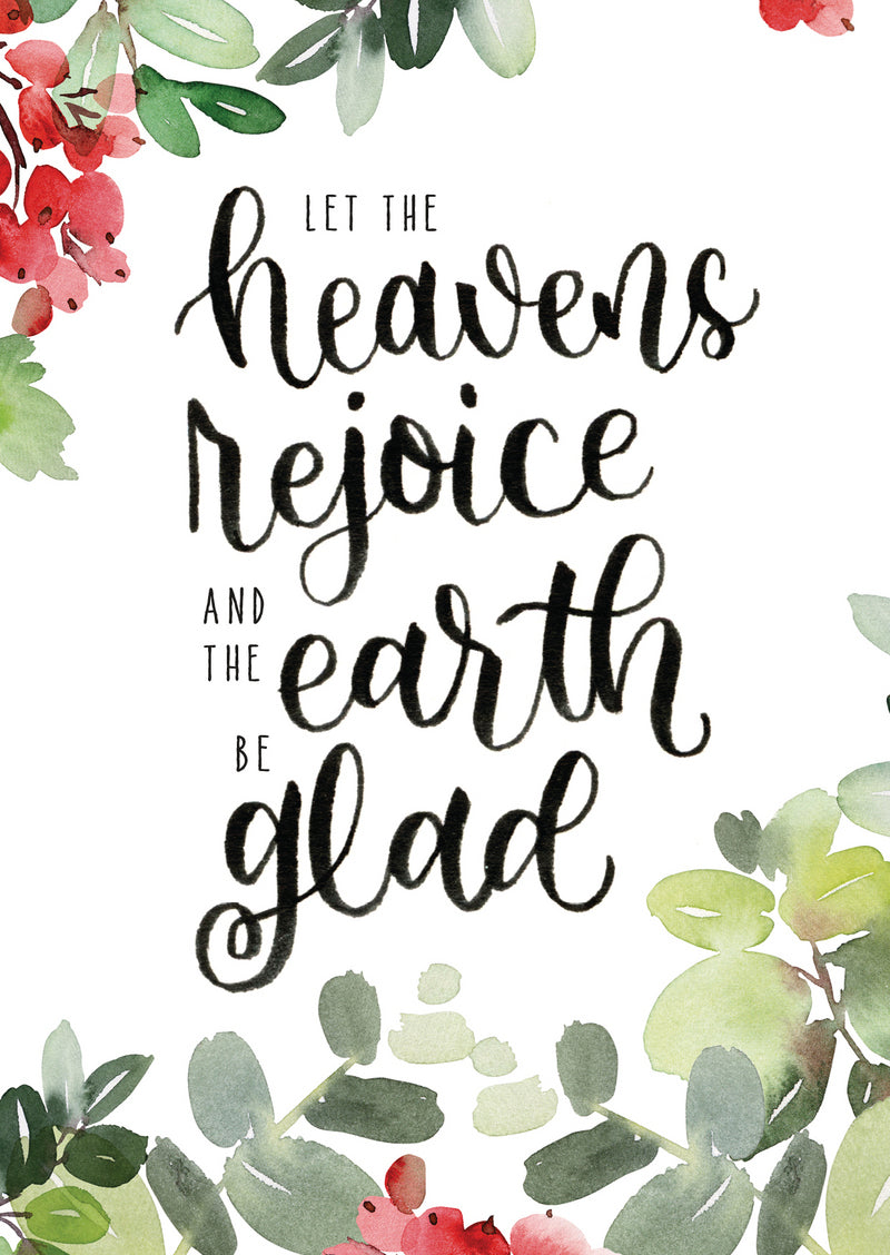 Let The Heavens Rejoice Christmas Cards (Pack of 6)