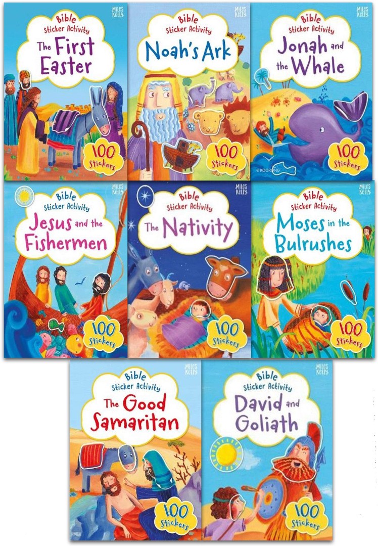 Bible Sticker Book 8 Pack - Re-vived