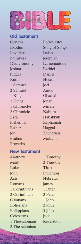 Celebrate Wonder Books of the Bible Bookmark (Pkg of 25) - Re-vived