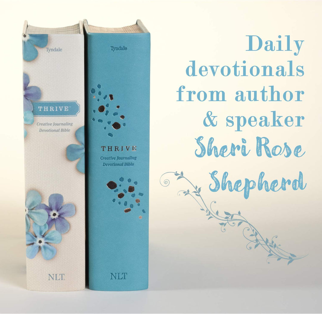 NLT THRIVE Creative Journaling Devotional Bible, Flowers - Re-vived