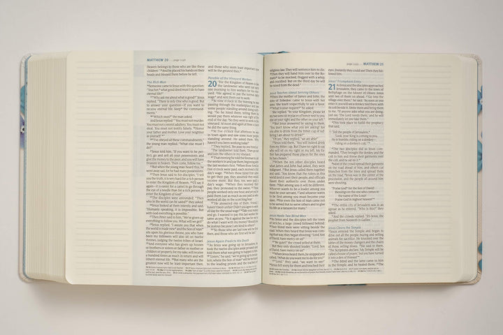 NLT THRIVE Creative Journaling Devotional Bible, Flowers - Re-vived