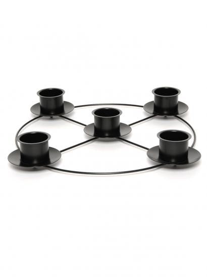 Black Advent Ring 14" Diameter