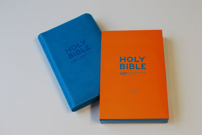 NIV Pocket Cyan Soft-Tone Bible With Zip - Re-vived