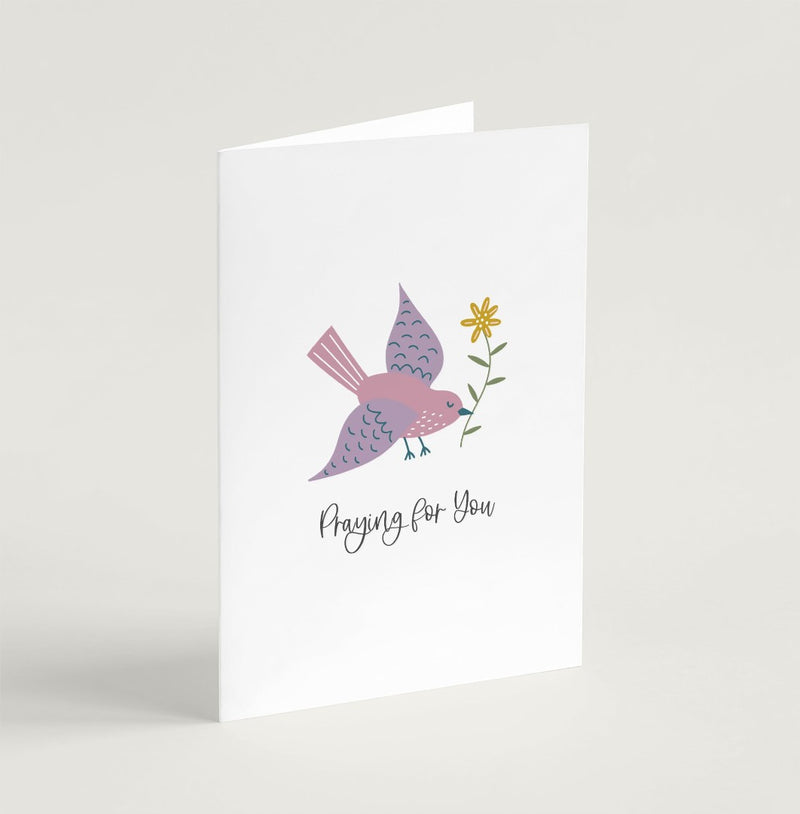 Praying for You (Birds of Joy) - Greeting Card