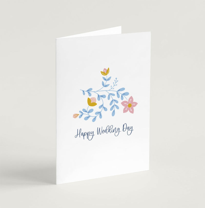 Happy Wedding Day (Blooms) - Greeting Card