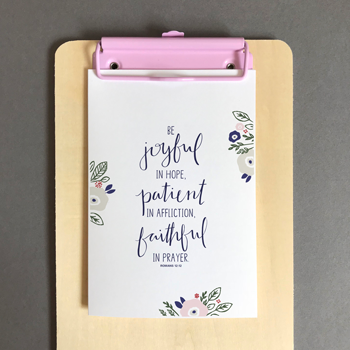 Be Joyful In Hope - A6 Greeting Card - Re-vived