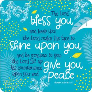 Bless You (Teal) Coaster - Re-vived