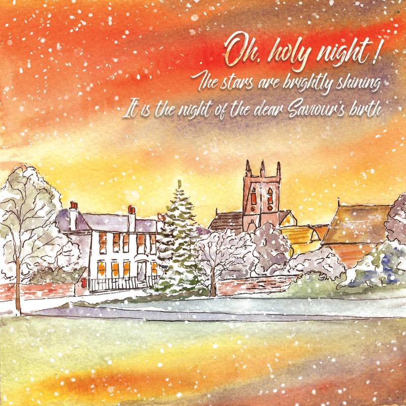 Oh Holy Night Christmas Card (pack of 10)