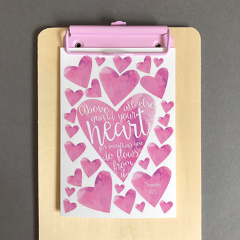Guard Your Heart A6 Greeting Card - Re-vived
