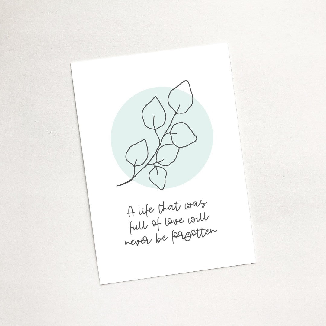 Never Forgotten (Flora) - Mini Card