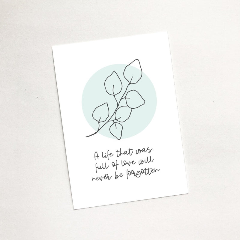 Never Forgotten (Flora) - Mini Card