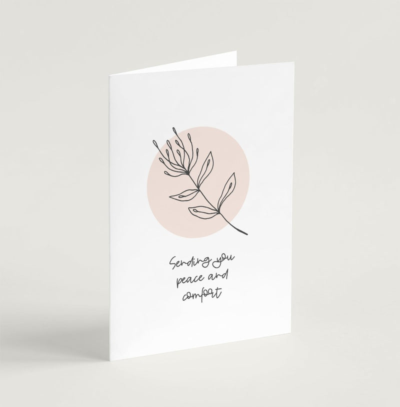 Peace & Comfort (Flora) - Sympathy Card