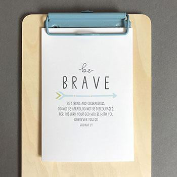 Be Brave (Arrow) - A6 Greeting Card - Re-vived