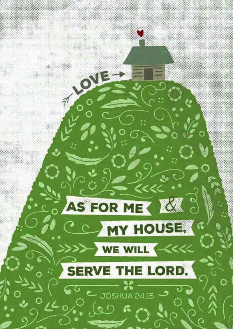 As for me - hill and house - A4 Print - Re-vived